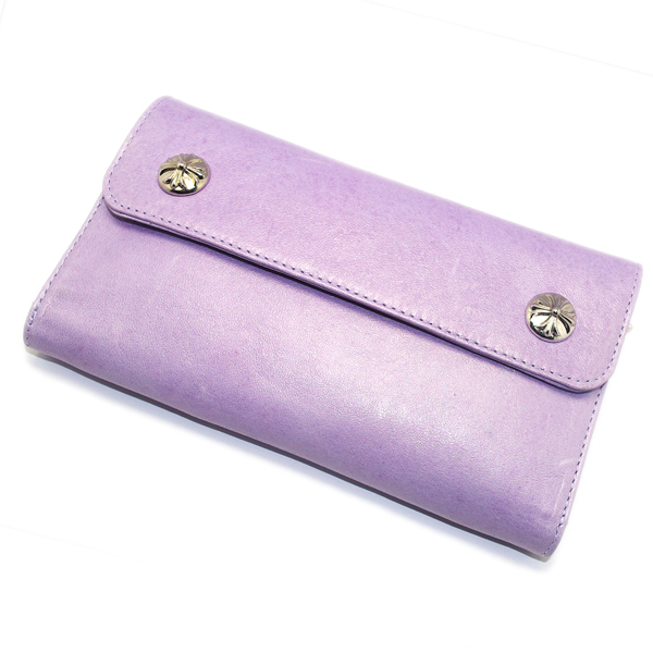 クロムハーツ Wave Wallet/Lavender CH Plus Button ウェーブウォレット/ラベンダーchw38[1]