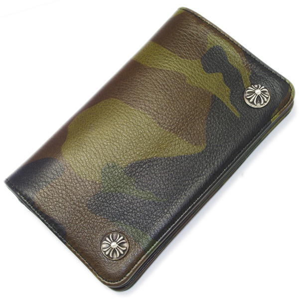 クロムハーツ財布コピー 1 ZIP Wallet CAMO/Cross Buttons １ZIPウォレット カモフラージュchw25