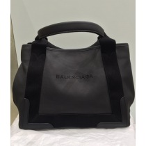 2017春夏新作 バレンシアガ バッグ 339933 DQP1N 1000 NAVY CABAS S トートバッグ NOIR ネイビー キャバス トート★ Sサイズ マットレザー