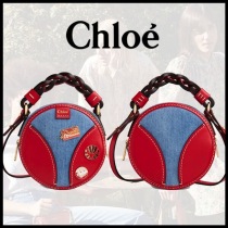 クロエ チェーンバッグ 偽物* DARIA メタルピン付 ラウンドミニバッグ CHC21SP200D9445D