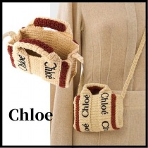 クロエ woody コピー ナノトート ショルダーバッグ ロゴ かごバッグCHC22AP235I1393C