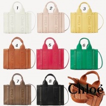 累積売上総額第1位!クロエ woody 偽物 ミニトートバッグ ショルダー 2way 7色 CHC23SP237I60001