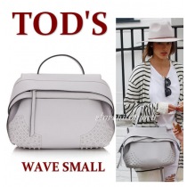16-17FW 絶対欲しい☆TODS(トッズ バッグスーパーコピー)☆WAVE ハンドバッグ スモール グレー XBWAMRHG101SRK R405