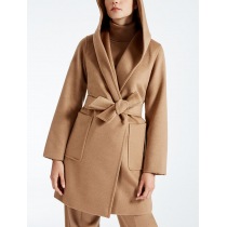 マックスマーラマックスマーラ コピー2017/18秋冬新作フード付キャメルコートRIALTO/キャメル 3RIALTO