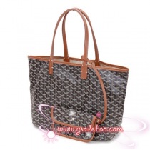 ゴヤールコピー トートバッグ サンルイPM ブラック/ブラウン GY020