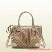 グッチスーパーコピーエボニーGGファブリック トップハンドルバッグ247902 F4C2G 8612