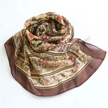 2013/14新作 エルメスコピーブランド シルクスカーフ ブラウン系 hr15009