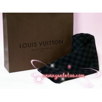 ルイヴィトンマフラー コピーM74200エシャルプ・プティ・ダミエ ノワール 黒 新品