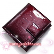 クリスチャンディオール/ルブタン ディオールコピーs0025peml 303[クリスチャン・ディオール] トロッター柄 2つ折り財布[小銭入れ付き][レディース][ワインレッド]