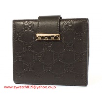 グッチスーパーコピーシマ 二つ折財布 ブラック212090A0V1G1000