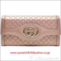 グッチ長財布 コピー 財布 2013年春夏新作 レディース マイクロシマレザー ライトピンクメタリック 282434aw15g6812