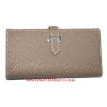 エルメススーパーコピーブランド　ベアンスフレ（マチ付き）長財布　エトープ/　エプソン　 HER-113