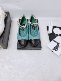 シャネルコピー春夏 チェーン パール アンクレット メリージェーン 単一の靴偽物 221308