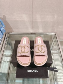 2024春夏シャネルダブルCゴールドネイルビーチサンダル 246633