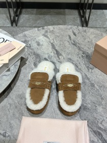 秋冬ミュウミュウコピー新作入荷コインドライビングシューズ ハーフスリッパ 251466