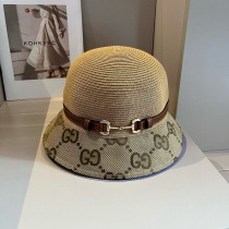 ブランドスーパーコピーグッチのベルトモデル麦わら帽子 256235