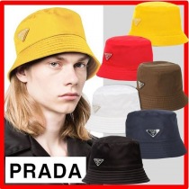 ☆21SS☆プラダ バケットハット コピー☆LOGO ナイロン バケットハット☆21063001