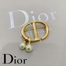 希少◆ ディオール ブローチ コピージャケットに♪ ゴールド パール V0693CDNRS_D301