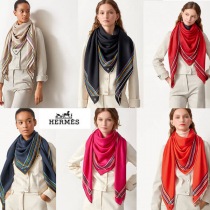 ★日本未発売　【エルメス】　カシミアシルク　ショール　140 201020C14