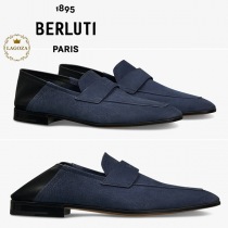 ★B★ベルルッティ ★コピーロレンツォ リミニ グレインド ヌバックローファーS50483erluti ★コピーロレンツォ リミニ グレインド ヌバックローファーS50483