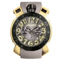 ガガミラノ偽物 Chrono 48mm IPコーティング 8014.01 GaGa MILANO