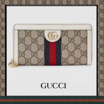 グッチ ウェブ ストライプ ジップアラウンドウォレットコピー 523154 96IWG 9794