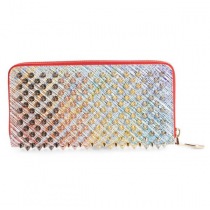 2019新作限定 クリスチャンルブタンコピー Panettone Spiked Leather Wallet 長財布 8051110