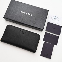 即納品 2021SS プラダ コピー★サフィアーノレザー 長財布 1ML506_2EBW_F0002